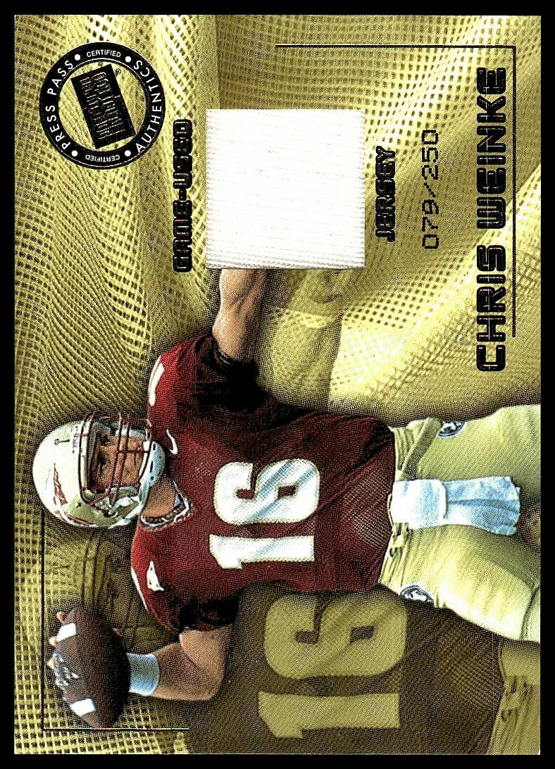 Chris Weinke Press Pass Game Jerseys #CW Base