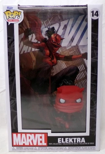 Funko Pop 2022 Marvel Comics Comic Covers Daredevil 14 Elektra Daredevil Costume