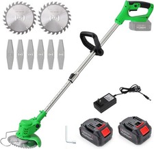 £115 MAXMAN 47 in Cordless String Trimmer 2 X 21V Lithium Battery Garden Grass