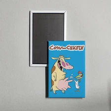 Cow and Chicken Mini TV Show Poster Fridge Locker Magnet