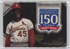 2019 Topps Commemorative Series 2 150th Anniversary Bob Gibson Patch HOF 0ji1
