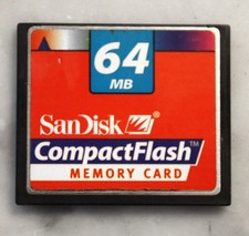 Nikon 64 mB Compact Flash Memory Card Data Storage SDCFB