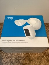 Ring Floodlight Cam Wired Plus, motion-activated 1080p HD video - 2021 release