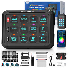 MICTUNING P1Y APP Wireless Remote Switch Panel LED Circuit Relay Control System