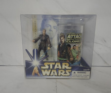 Anakin Skywalker 2004 Figure & Cup STAR WARS Saga Collection MIB NEW