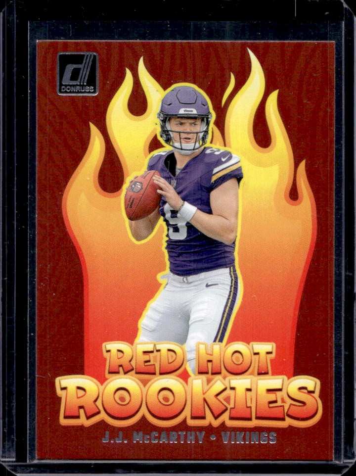 2024 Panini Donruss JJ McCarthy Red Hot Rookies Rookie RC #RHR-JJM Vikings
