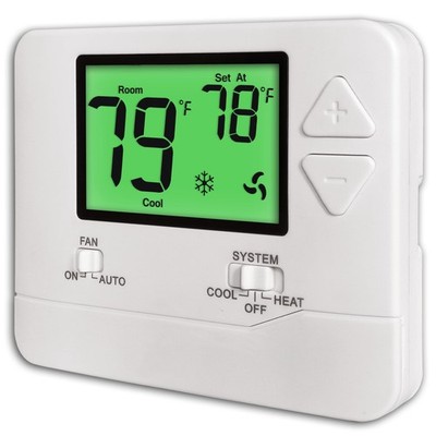 Non-Programmable Thermostats for Home Conventional Single-Stage Systems, up t...