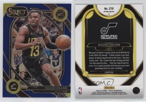 2024-25 Panini Select Courtside Blue Prizm Isaiah Collier #279 Rookie RC