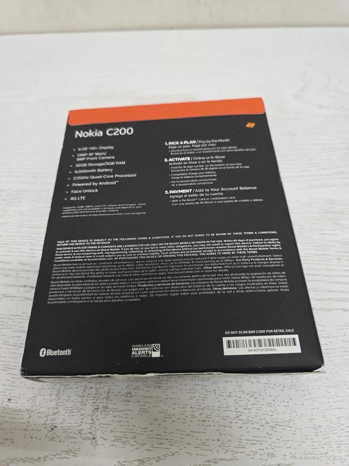✨️ Boost Mobile Prepaid Nokia C200 (32GB) - Black - Image 2 of 4