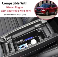 For 2021-2026 Nissan Rogue Center Console Armrest Storage Box Tray Accessories