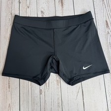 Nike Team Compression Spandex Shorts Womens Small Black 4.5" Inseam Volleyball