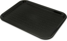 Carlisle CT121603 Cafeteria Fast Food Tray 12x16 Black Restaurant
