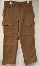 Duluth Trading Men  s Fire Hose Relaxed Fit Cargo Work Pants 33x30 Brown