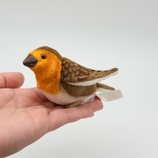 Hansa Robin 5.5'' - Bird Collectable Plush, Realistic Stuffed Animal Toy 4551
