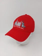 New York 1664 NYC Strap Back Hat Red Cap