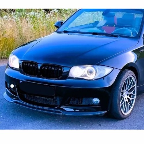 Parachoques delantero divisor brillo labial negro 2007-2013 para BMW Serie 1 E82 E88 M Sport - Imagen 8 de 16