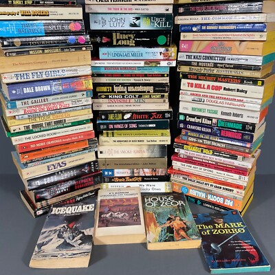 LOT OF 100 - Random Mix Trade Size Paperback Fiction Books Literature ...