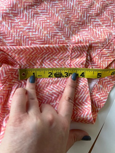 Ann Taylor Loft Womens 4” Shorts Size 4 white, pink, orange, peach - Picture 8 of 10