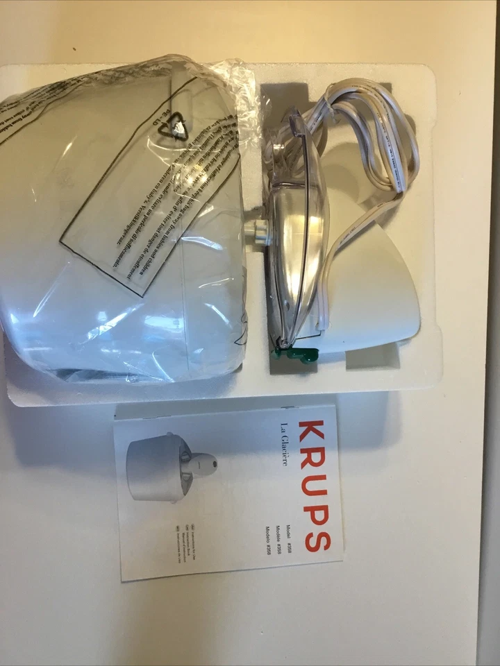 Máquina de Helados y Sorbetes Krups La Glaciere Modelo 358 Blanca - Nueva Caja Abierta Foto 2 de 2