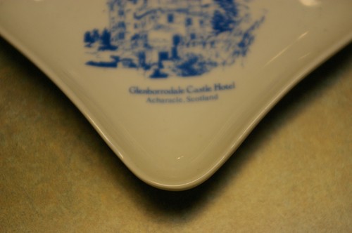 VINTAGE TRUSTHOUSE FORTE HOTELS GLENBORRODALE CASTLE HOTEL SCOTLAND ASH TRAY - Picture 4 of 11