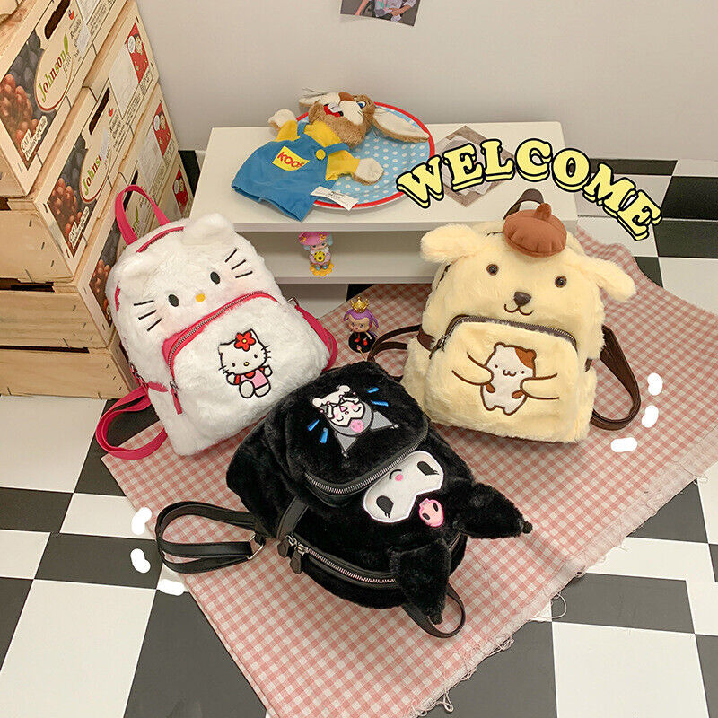 Sac à dos Hello Kitty en peluche