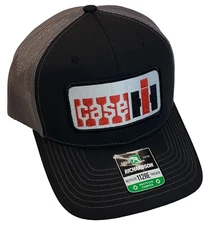 CASE IH International Harvester Patch on Richardson 112 Trucker Hat Blk/Charcoal
