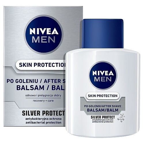 Бальзам после бритья Nivea для мужчин SILVER PROTECT 100 мл/3,38 жидких унции БЕСПЛАТНАЯ ДОСТАВКА