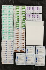 100 Piece First Aid Kit Refill - Cleansers & Antiseptics Wipes Emergency Supply