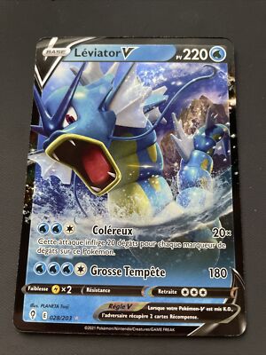 Léviator V 028/203 – Coffret De 10 Cartes Pokémon – Épée Et Bouclier – Évolution Céleste – Français