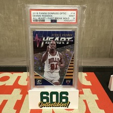 2018 Optic Dennis Rodman All Heart Fastbreak Holo PSA 9