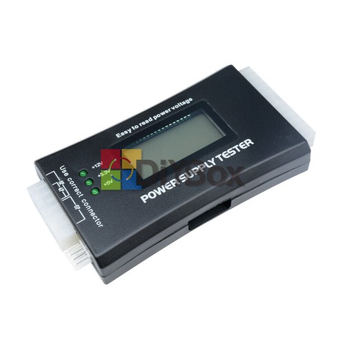 Power Supply Tester 20 24 Pin Sata LCD PSU HD ATX BTX Voltage Test Source - - Picture 7 of 9