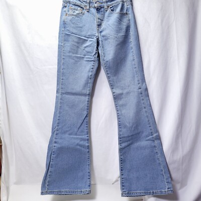 00s Levi's517 crushed flare denim Y2K日本製 NWT* Y2K FLARE Levis 519 Low Rise Blue Denim Size 3 JR-M 28x32