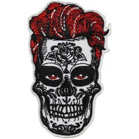 Totenkopf AufnäHer Tribal TotenschäDel AufbüGler Biker Patch Rocker Applikation