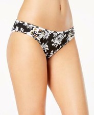 NWT Bar III Black Woodland Floral Printed Hipster Bikini Swim Bottoms XS tmy22