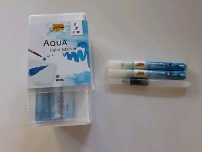 KREUL Solo Goya - 17 Aqua Paint Marker, 2 Masking Marker, Wassertankpinsel - NEU