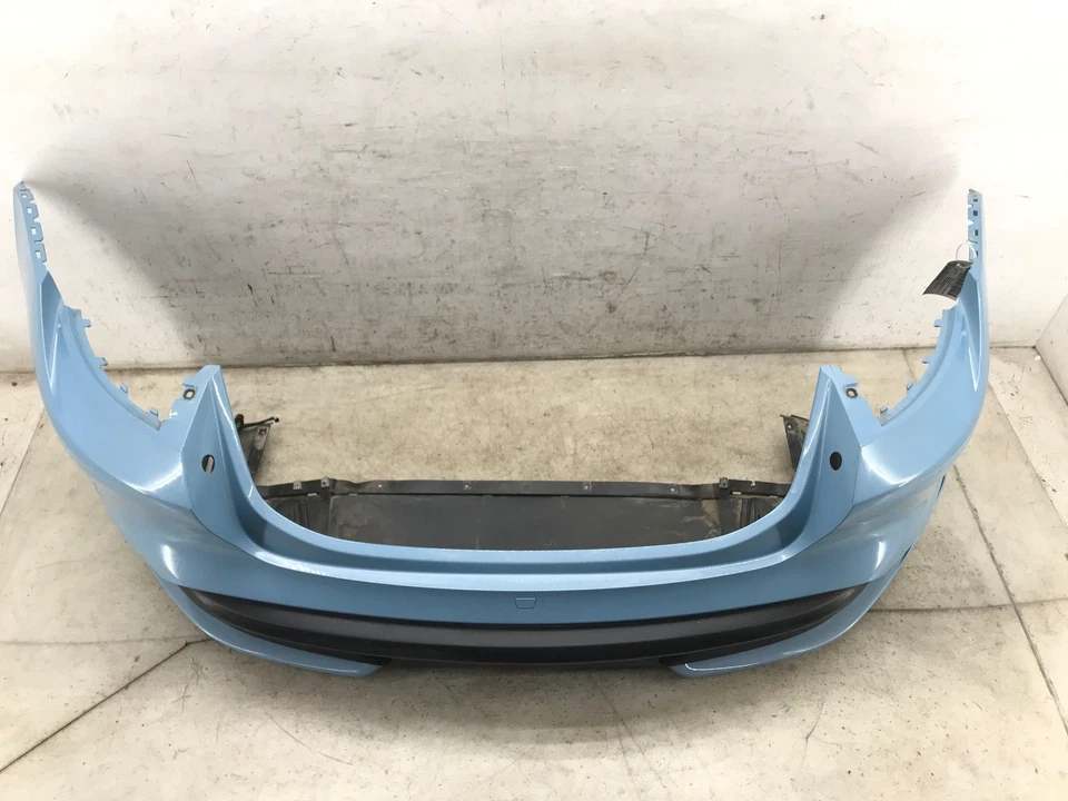 2020 - 2022 PORSCHE TAYCAN BUMPER COVER W/ PARK ASSIST FROZEN BLUE METALLIC OEM — 第 2/4 张图片