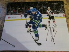 TANNER PEARSON SIGNED 8x10 MATTE PHOTO VANCOUVER CANUCKS (B)