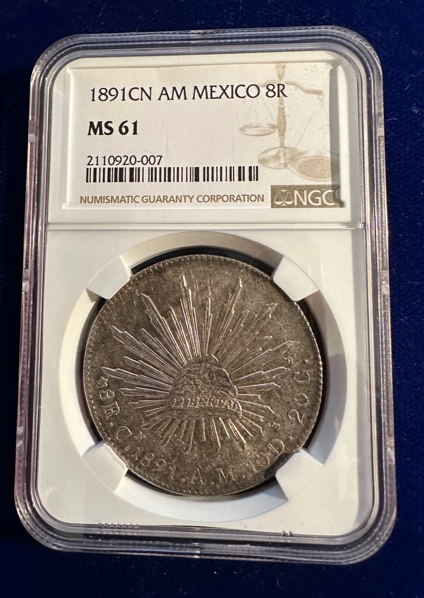 メキシコ 1891年 銀貨 メキシコ 1891年 銀貨 メキシコ銀貨 8リアル大型銀貨/1891年銘 貿易銀/荘