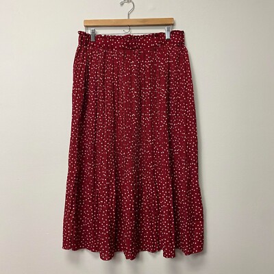 Long Polka Dot Skirt EXLURA Women's Polka Dot Midi Skirt High