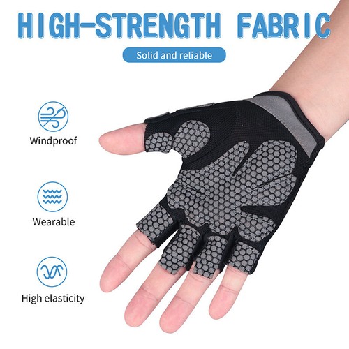 Weight Lifting Gym Gloves Anti Slip Training Grips Workout Gloves for Men Women - Picture 6 of 20