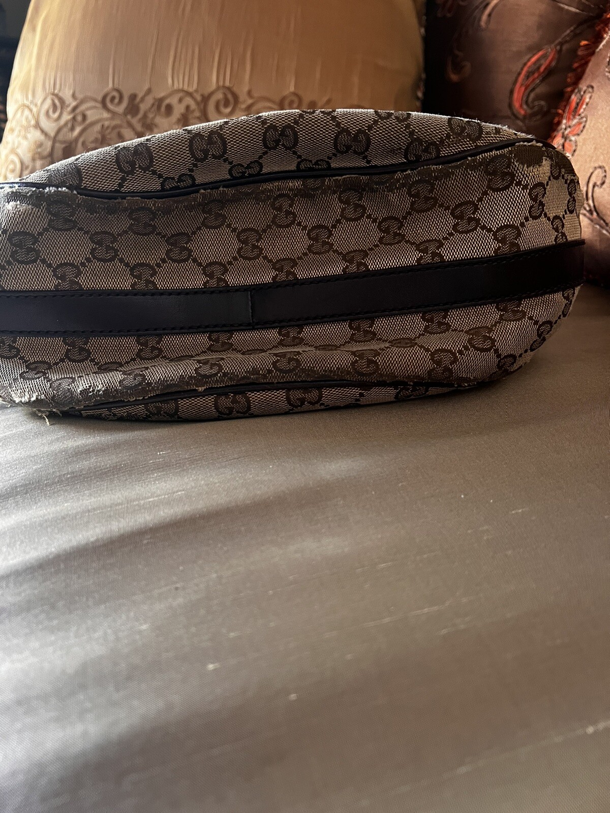 GUCCI HOBO HANDBAG AUTHENTIC MONOGRAM - image 8