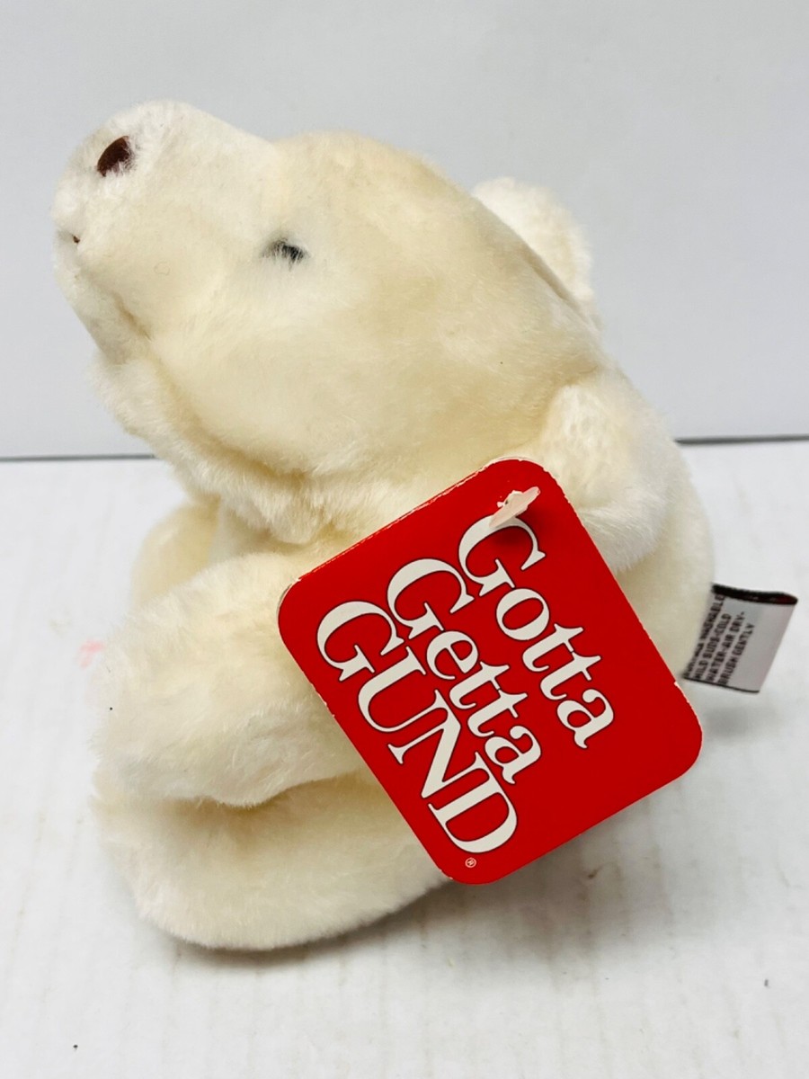 Gund Snuff Bear Plush with Tag White Polar Bear Stuffed