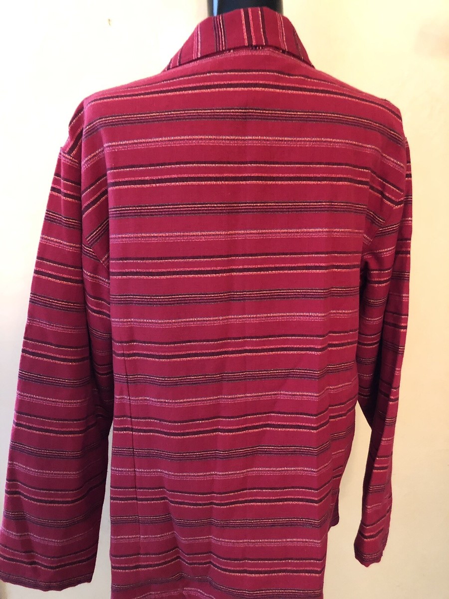 Cabela's for Women Cotton Blend Heavy Canvas Striped Lined Cabela's for Women Cotton Blend Heavy Canvas Striped Lined