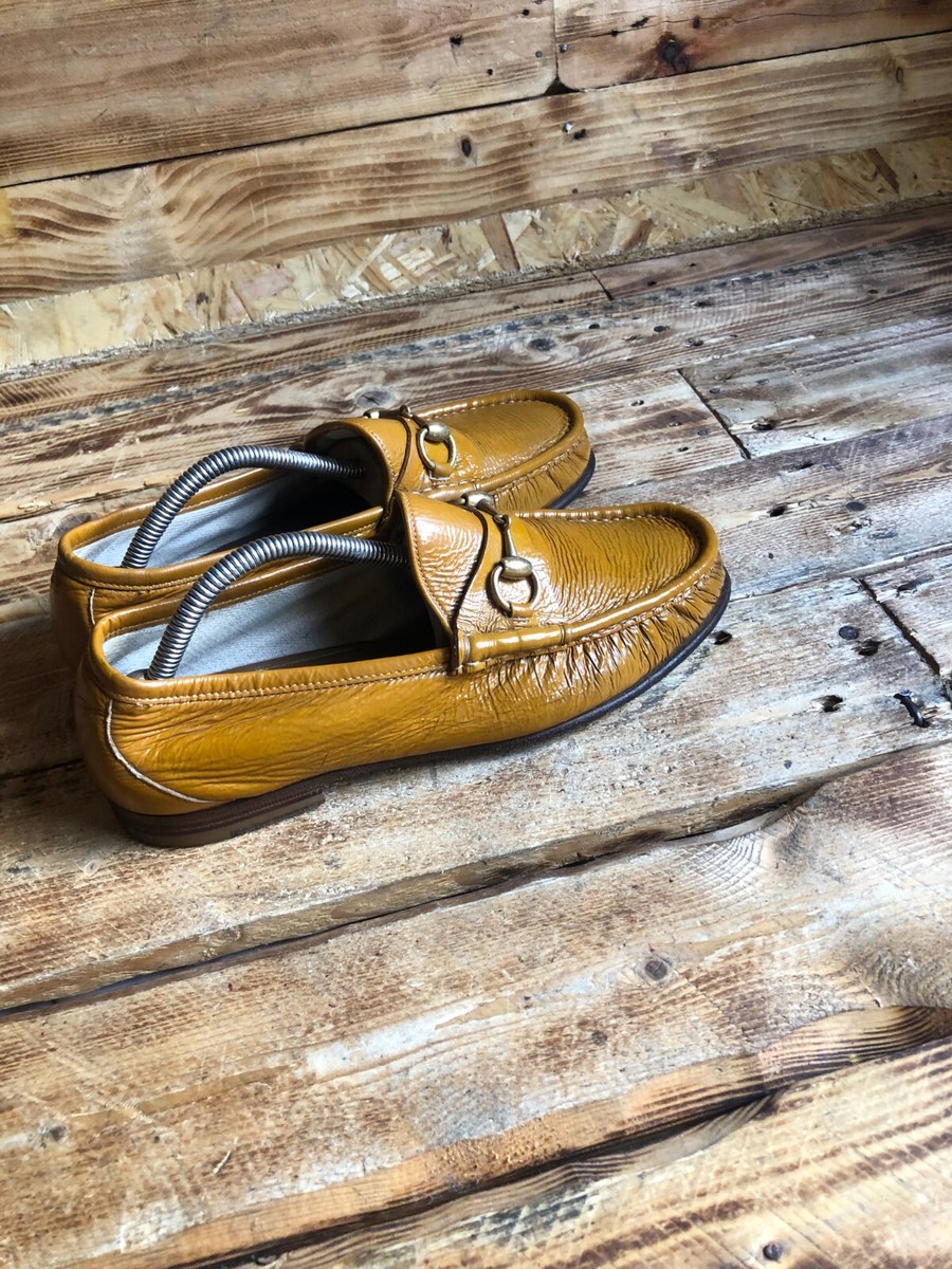 GUCCI 1953 Horsebit yellow Loafers Men display picture 1
