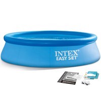 Intex Quick Up Pool Gartenpool Eeasyset Schwimmbecken Garten Rund 244X61 Cm