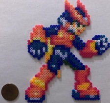 Zero Mega Man Rockman Mini Bead Sprite Perler Artkal Pixel Art Retro ZX
