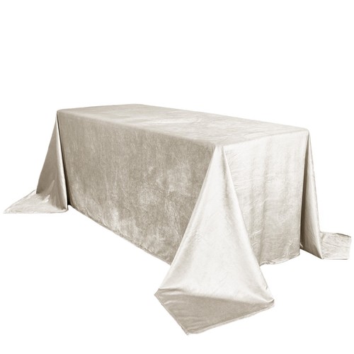 90 x 156 Inch Rectangular Velvet Tablecloth, Silky Tablecloth for Parties - Picture 37 of 89