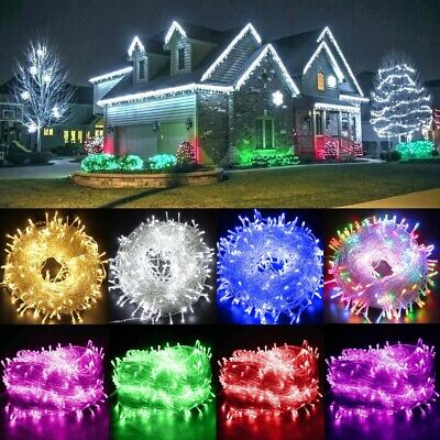 10-100m LED Mains Christmas Fairy String Lights Strip Plug In Party Outdoor UK