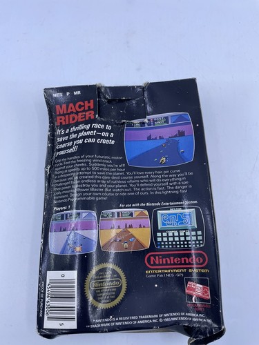 Mach Rider Nintendo NES Box Hangtab 5 Screw Rare Authentic & Tested ( Box Damage - Picture 12 of 16