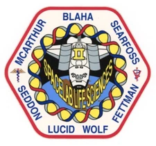 STS-58 Space Shuttle Crew Patch Decal (Sticker)